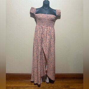 Showpo Pink Floral Maxi Dress